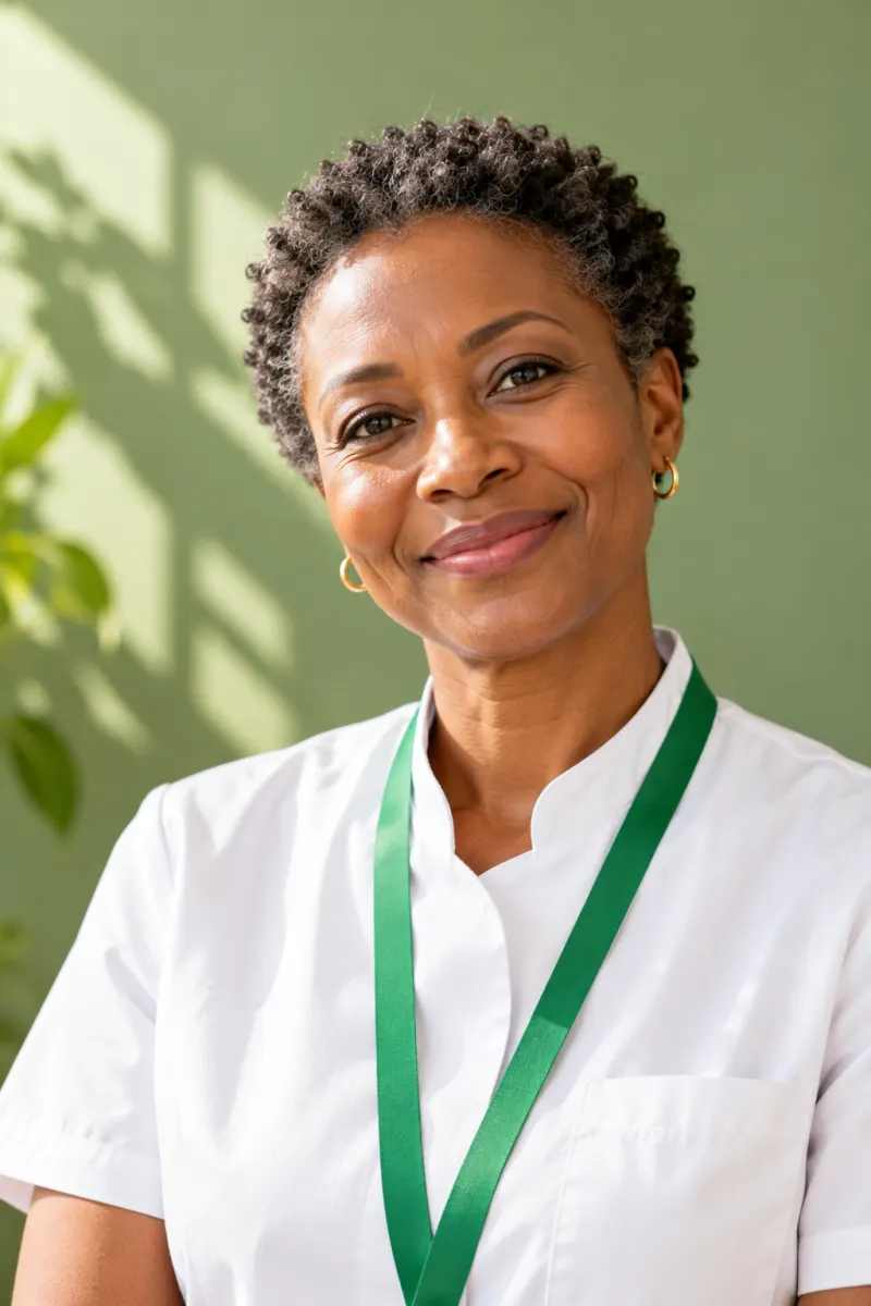 Portrait of Ngozi Bello, pharmacist and owner