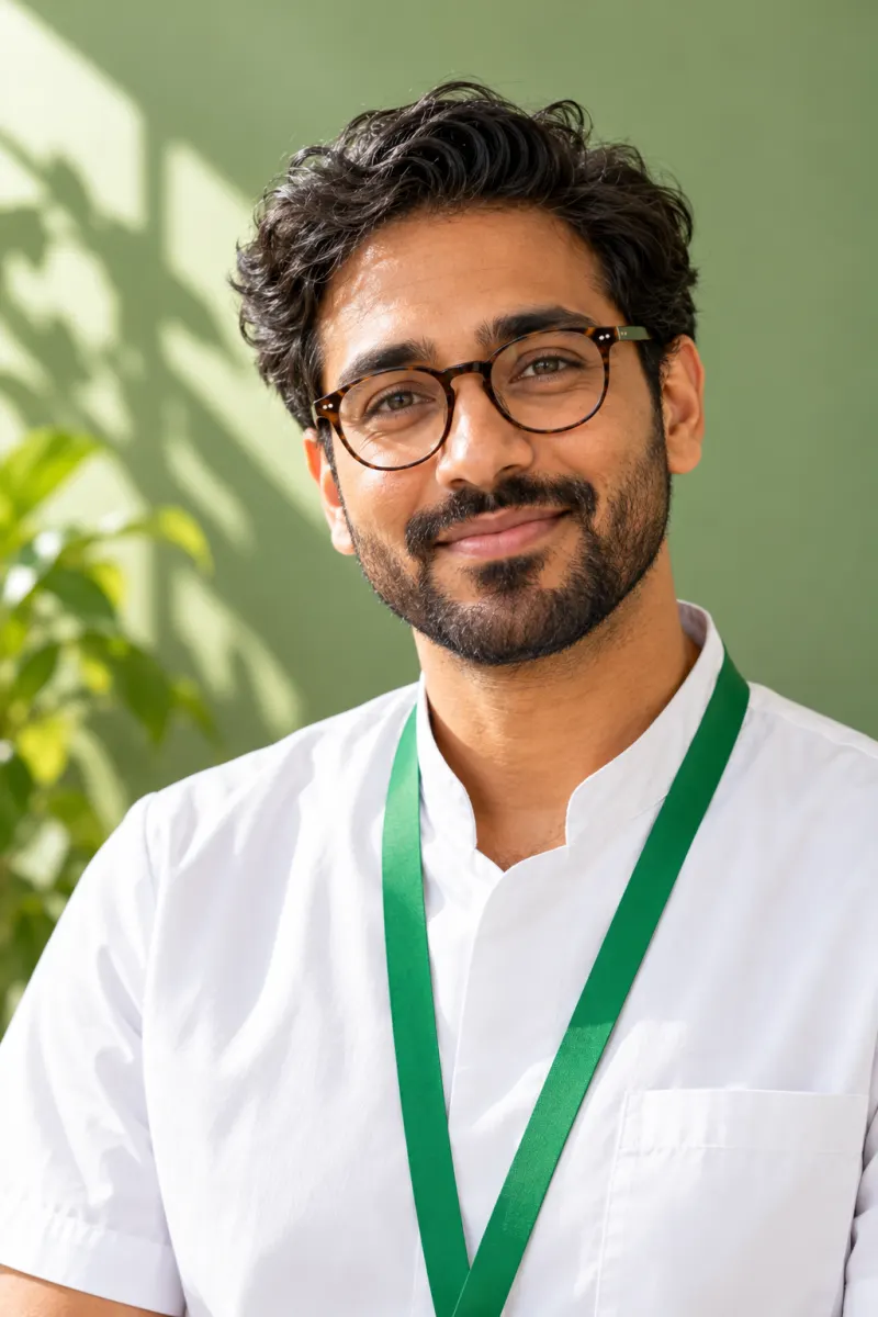 Portrait of Rohan Mehta, pharmacist
